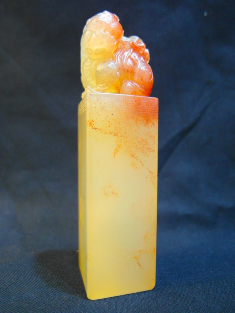 最高價收購 壽山石 水洞桃花